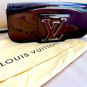 SOLD Louis Vuitton Sobe Clutch Patent Burgundy